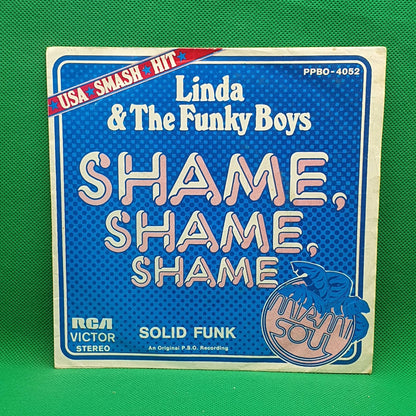 Linda Fields & The Funky Boys ‎– Shame, Shame, Shame