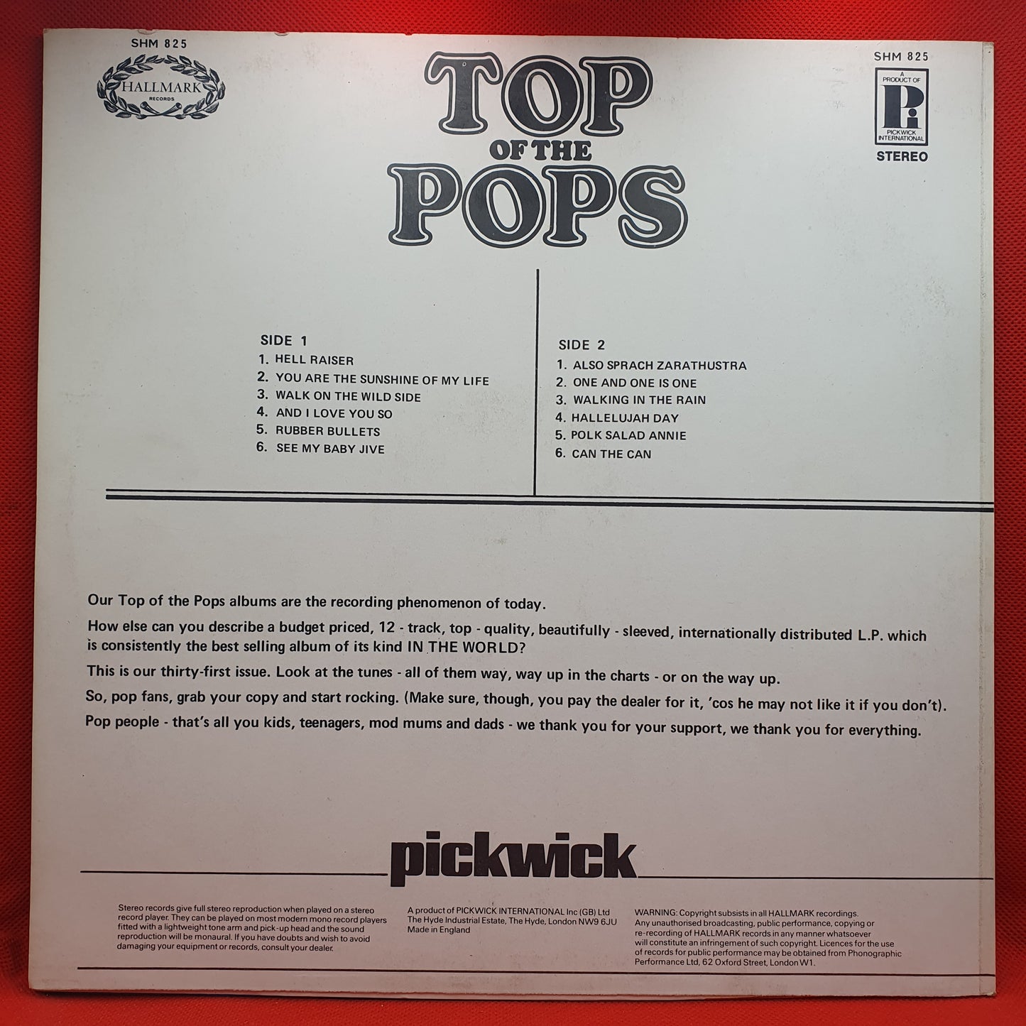 Unknown Artist – Top Of The Pops Vol. 31
