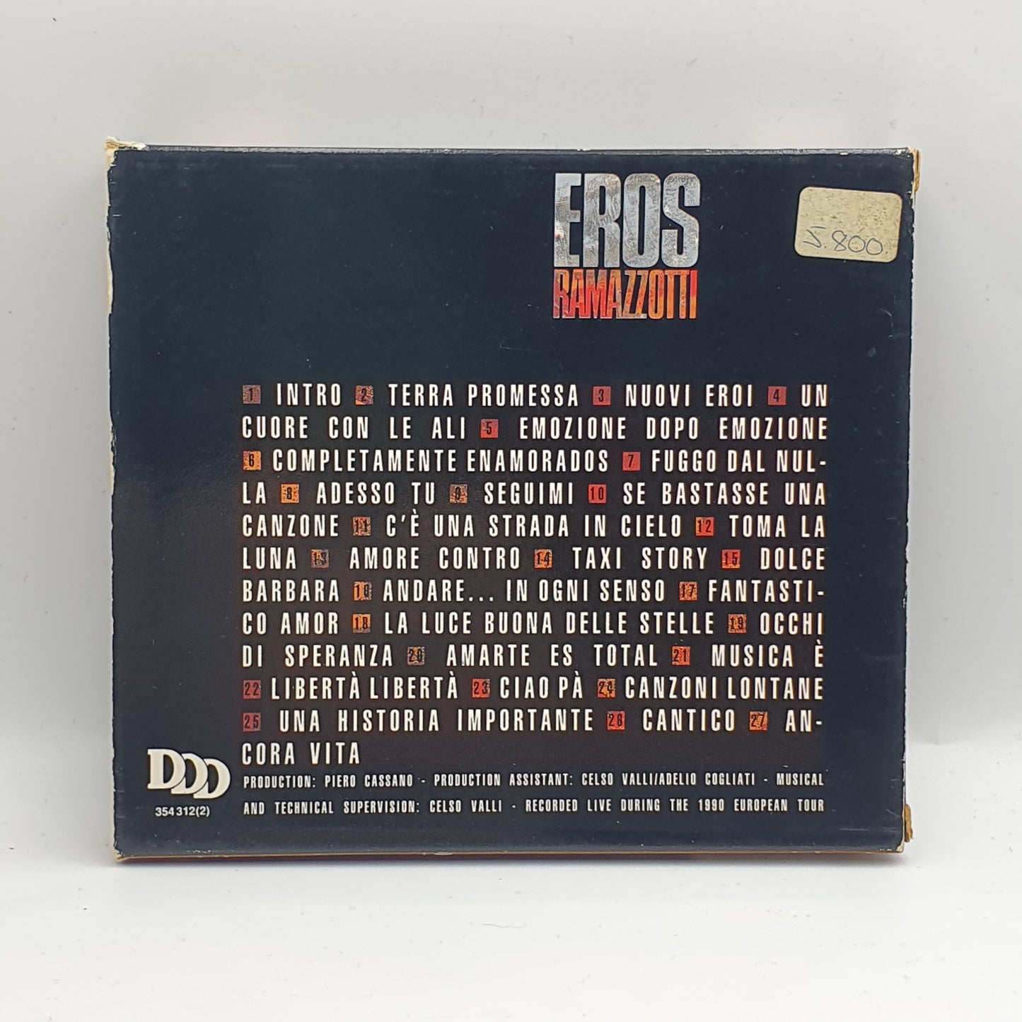 Eros Ramazzotti ‎– Eros In Concert