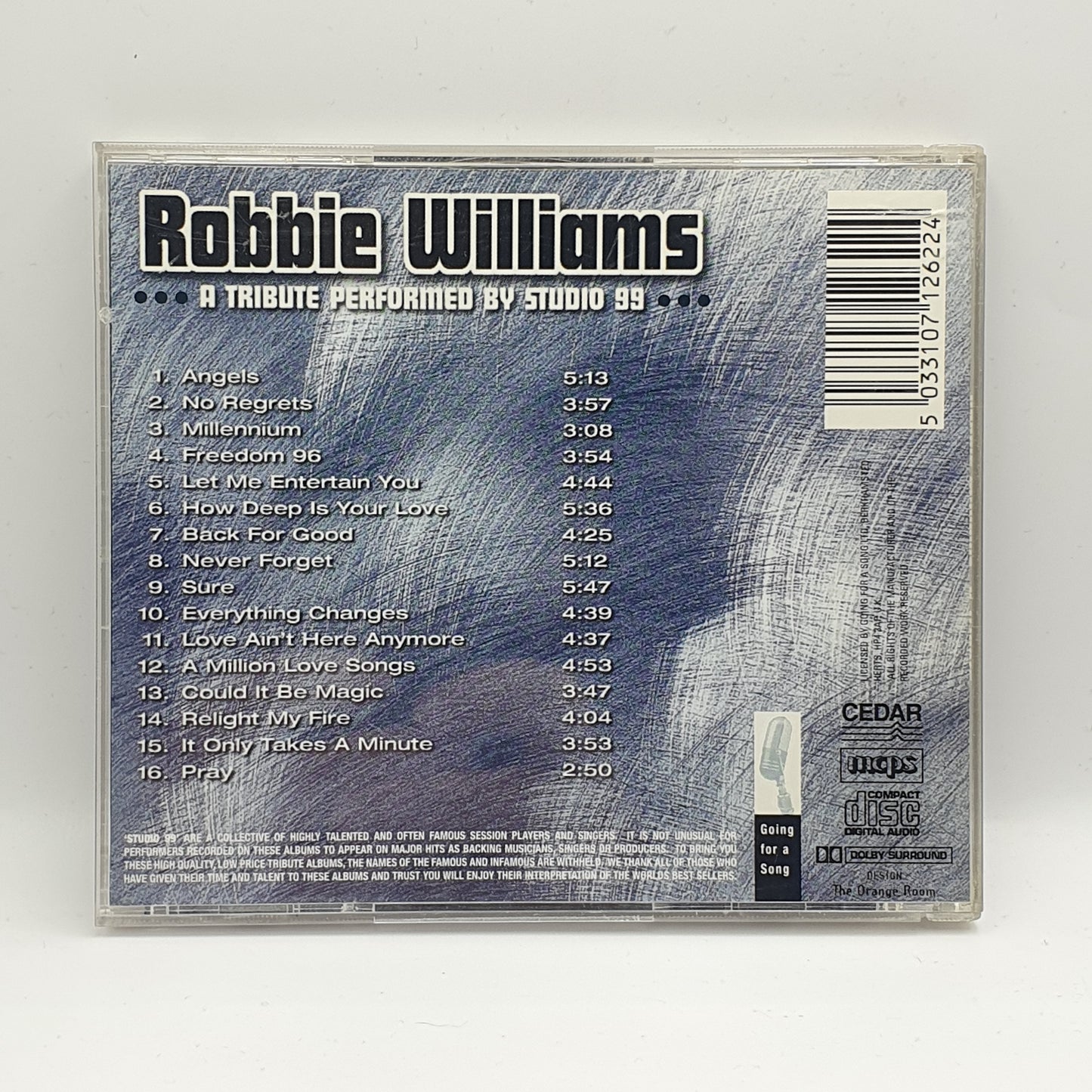 Studio 99 ‎– Robbie Williams - A Tribute Performed By Studio 99