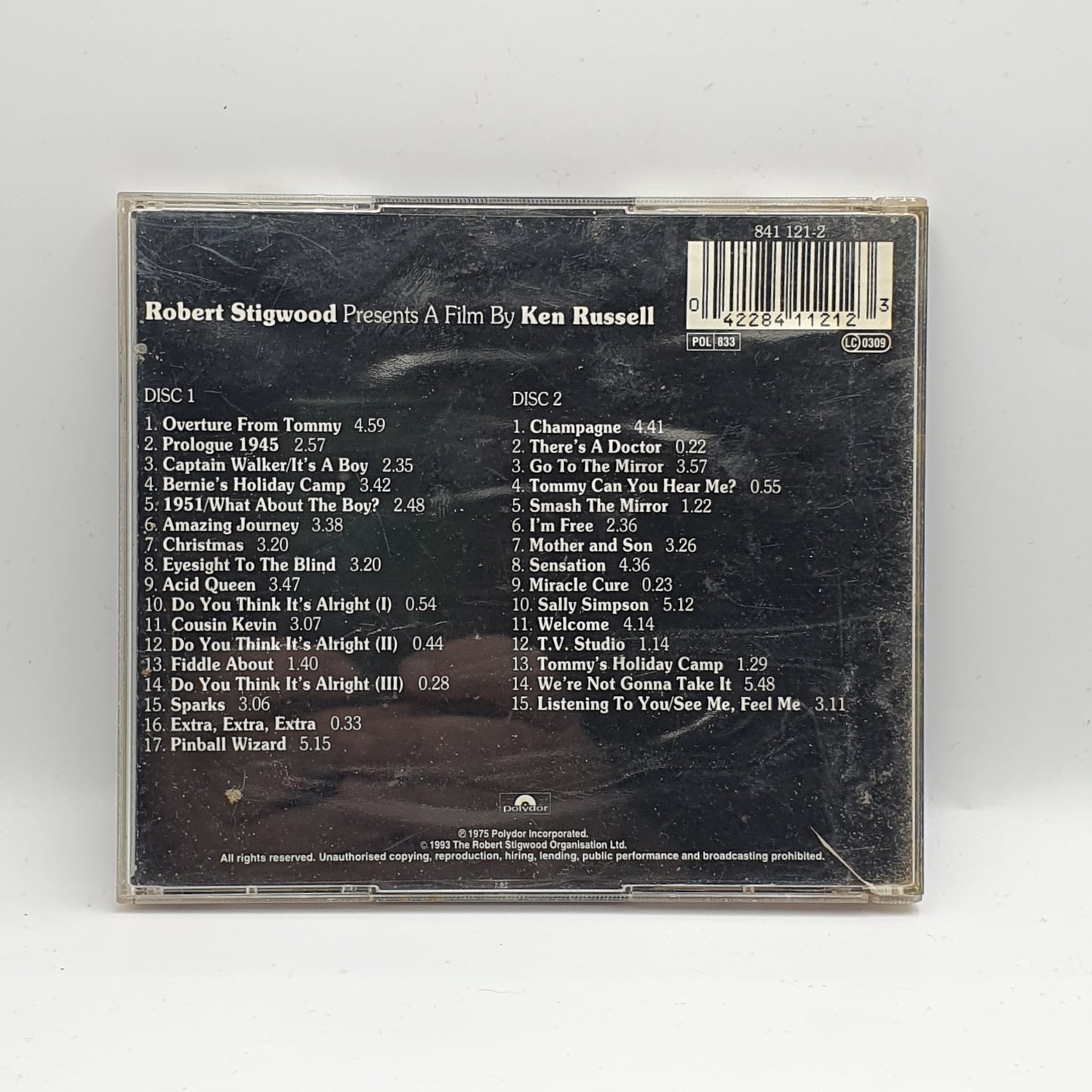 Various ‎– Tommy (Original Soundtrack Recording)