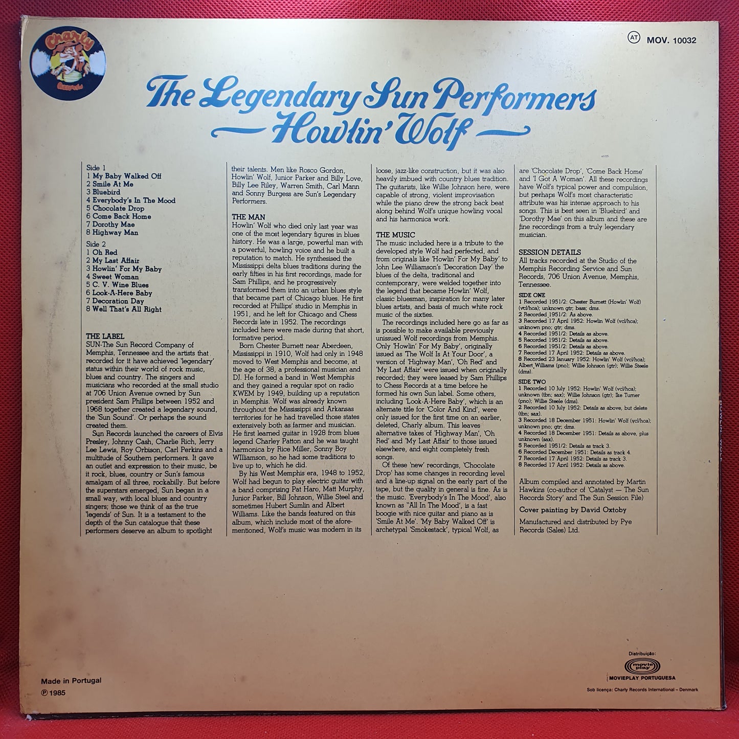 Howlin' Wolf ‎– The Legendary Sun Performers