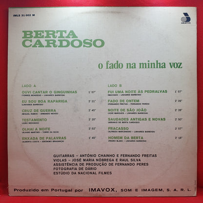 Berta Cardoso ‎– O Fado Na Minha Voz