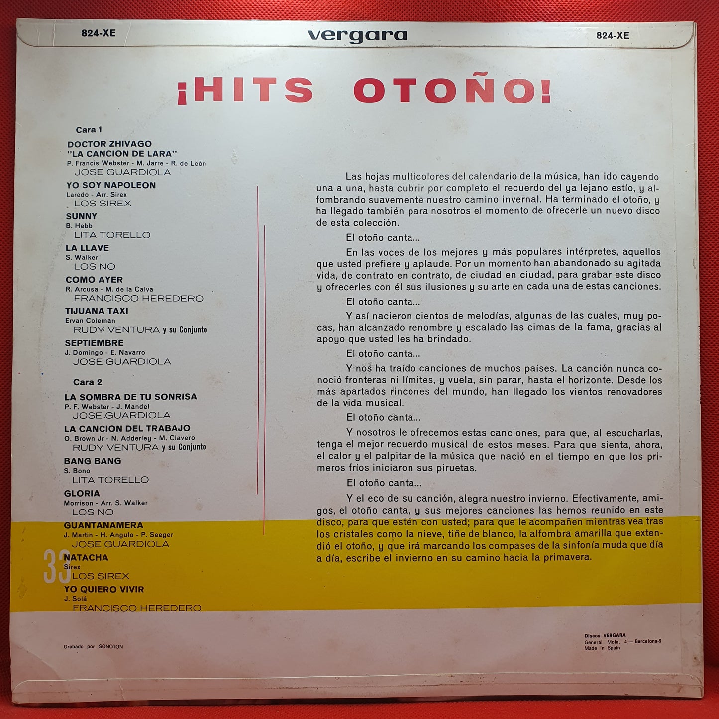 Various ‎– Hits de Otoño!