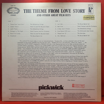 Various ‎– The Theme From Love Story And Other Great Film Hits