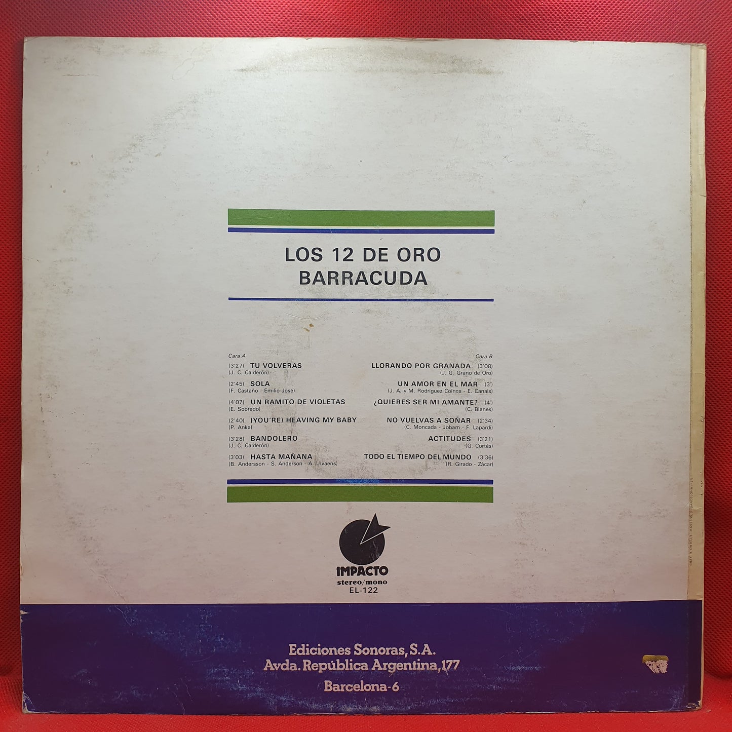 Barracuda ‎– Los 12 De Oro