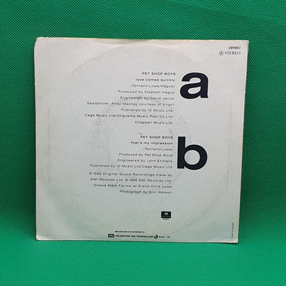 Pet Shop Boys ‎– Love Comes Quickly