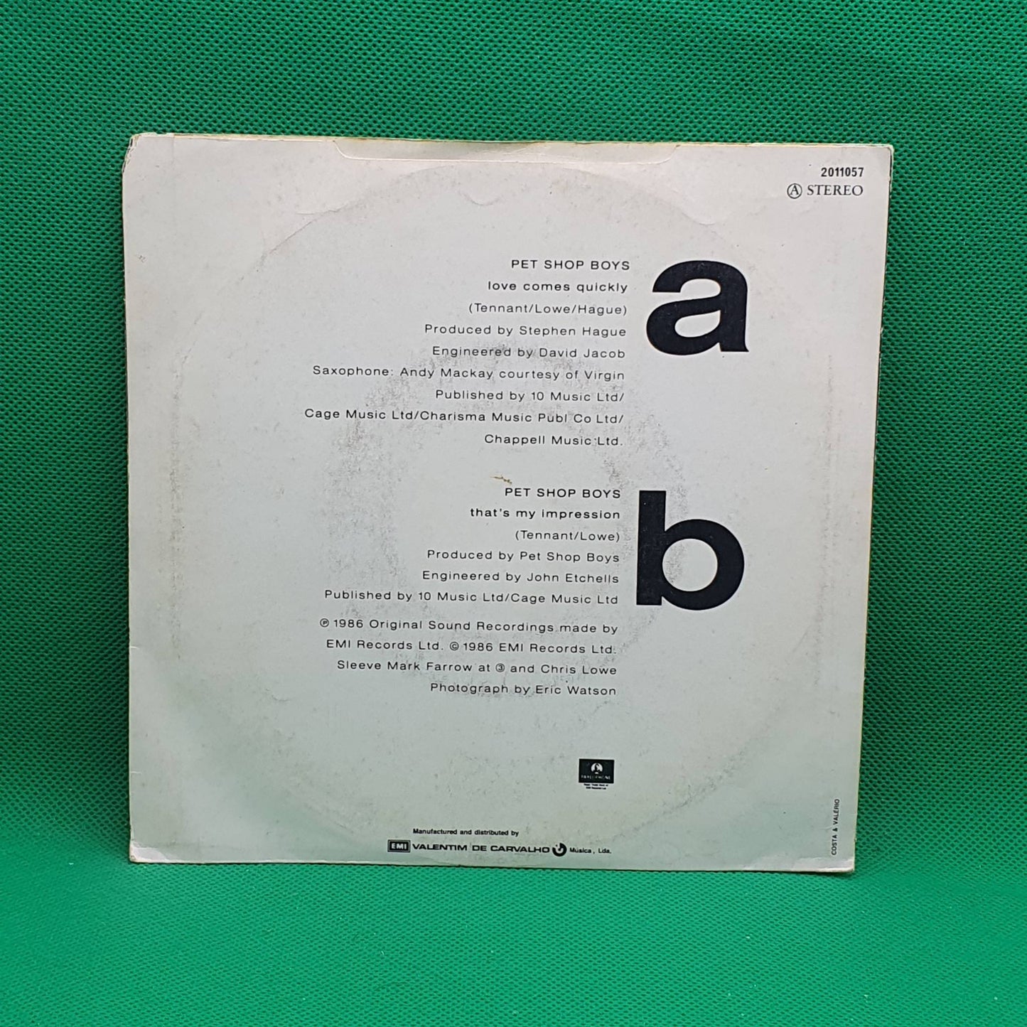 Pet Shop Boys ‎– Love Comes Quickly