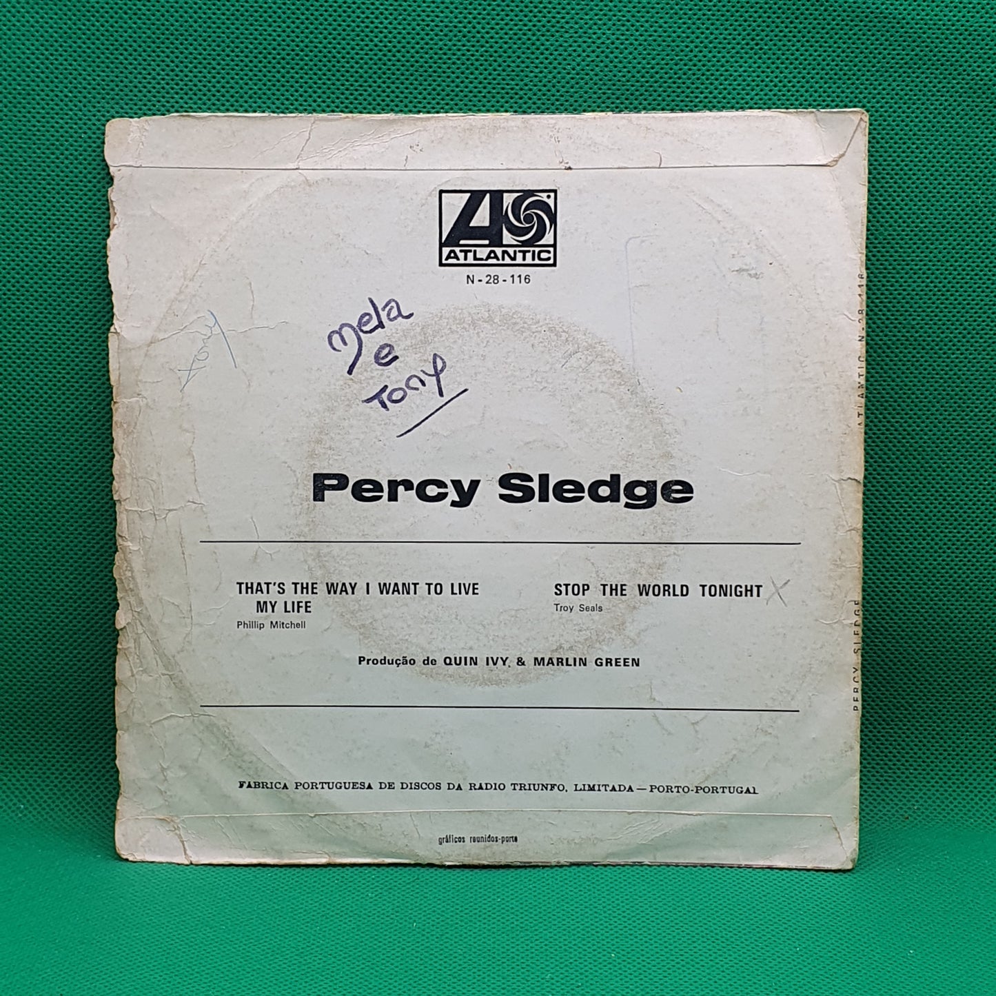 Percy Sledge ‎– That's The Way I Want To Live My Life