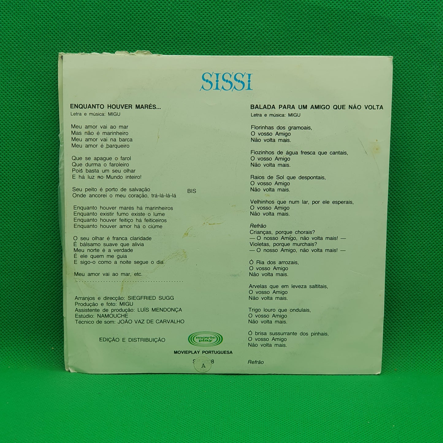 Sissi ‎– Balada Para Um Amigo Que Não Volta