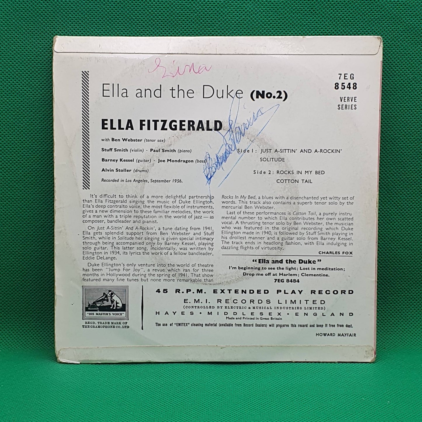 Ella Fitzgerald ‎– Ella And The Duke (No. 2)
