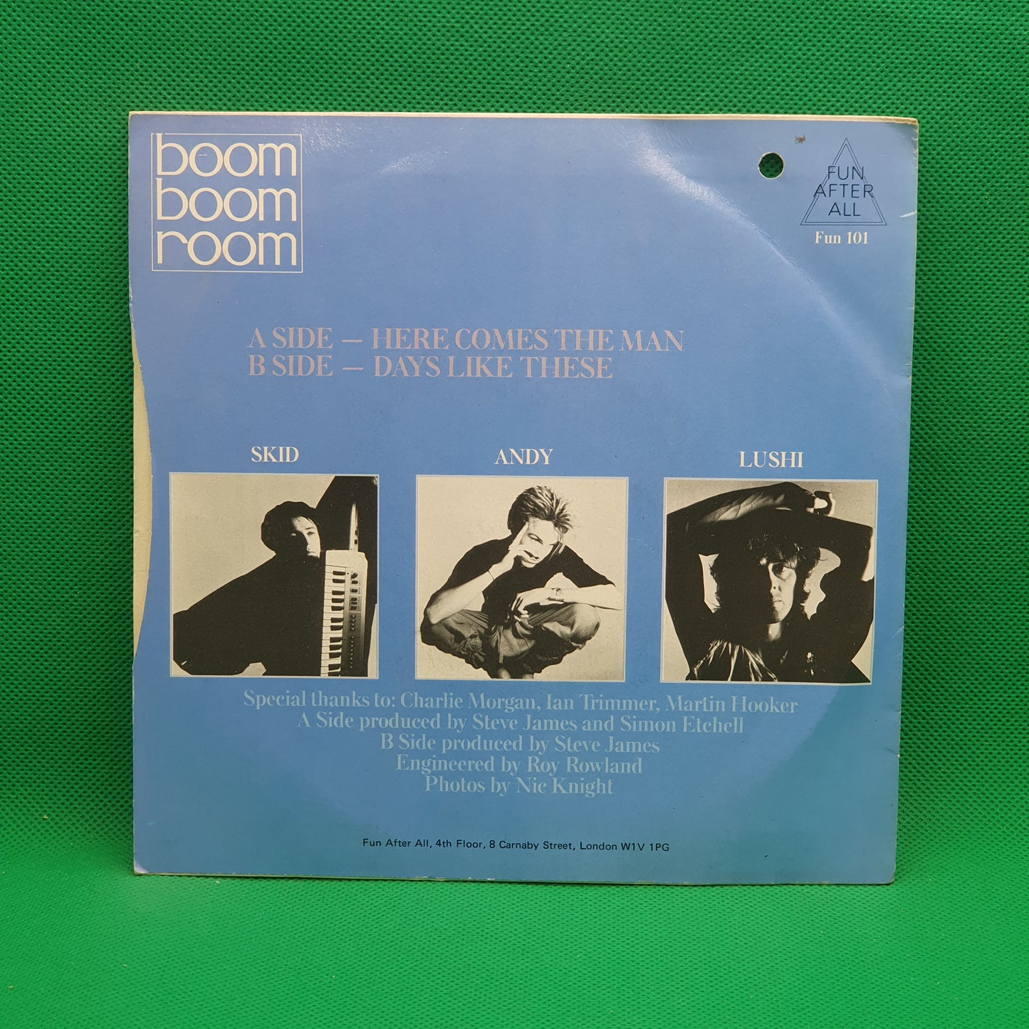 Boom Boom Room ‎– Here Comes The Man