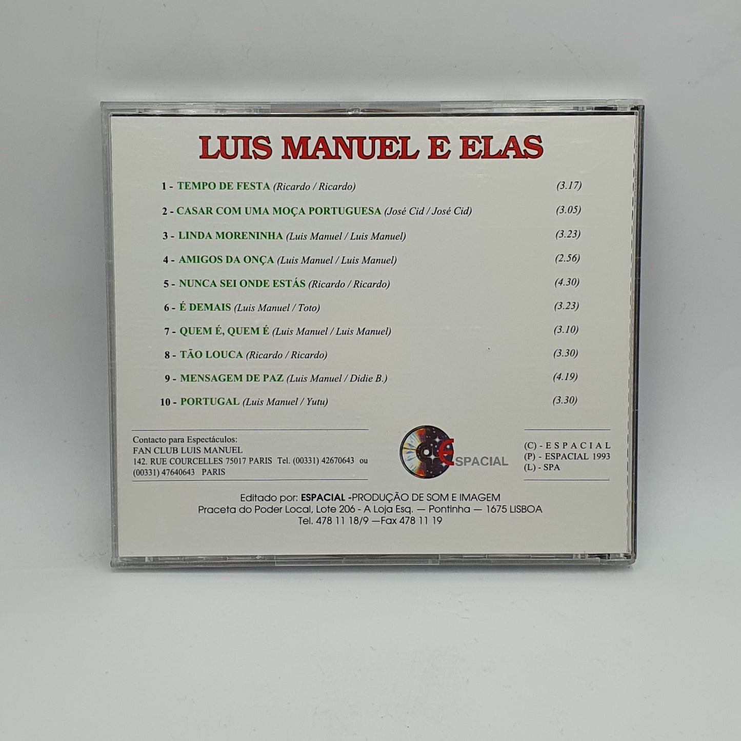 Luís Manuel E Elas ‎– Tempo De Festa