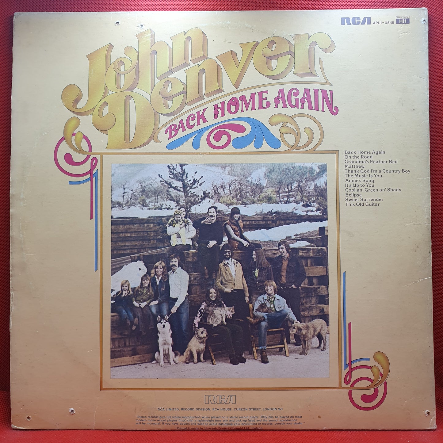 John Denver ‎– Back Home Again