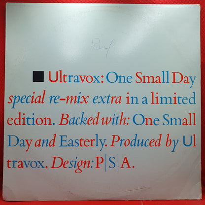 Ultravox ‎– One Small Day (Special Re-mix Extra)