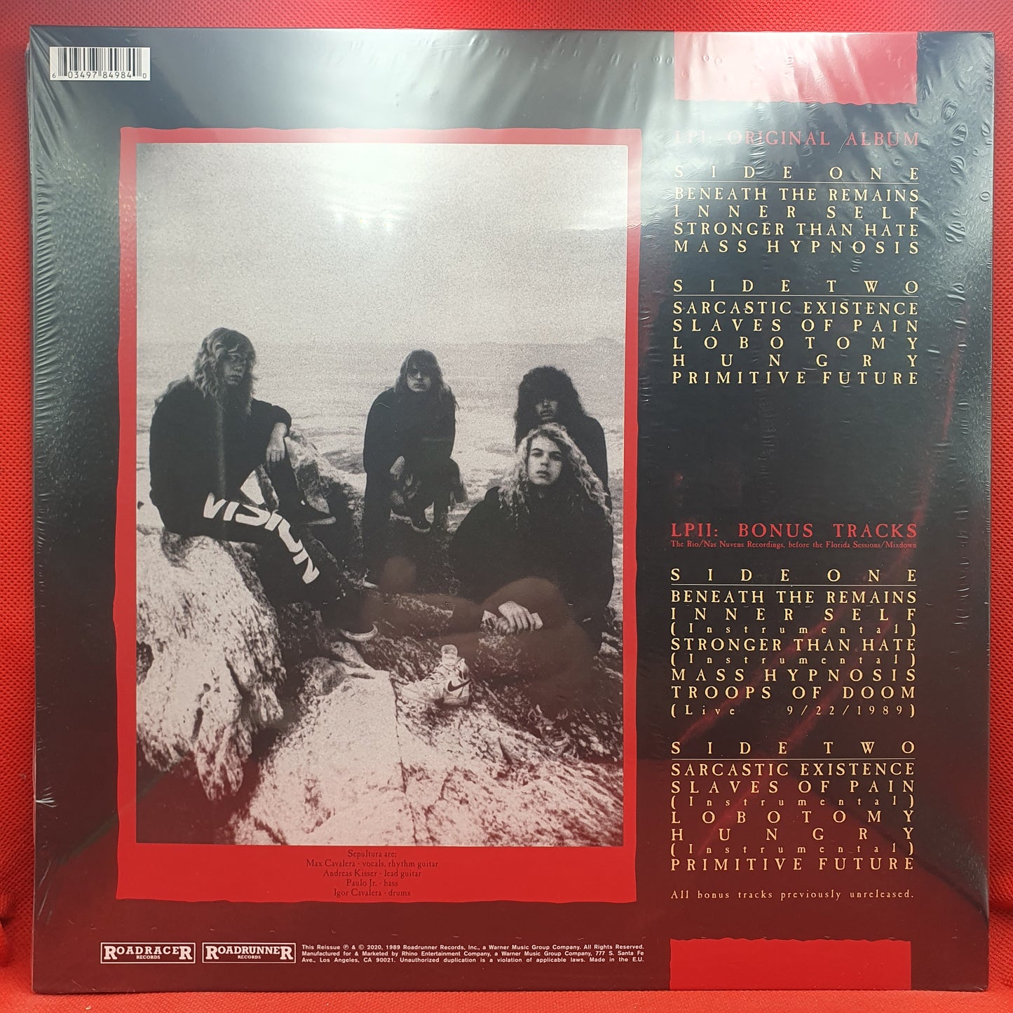 Sepultura ‎– Beneath The Remains