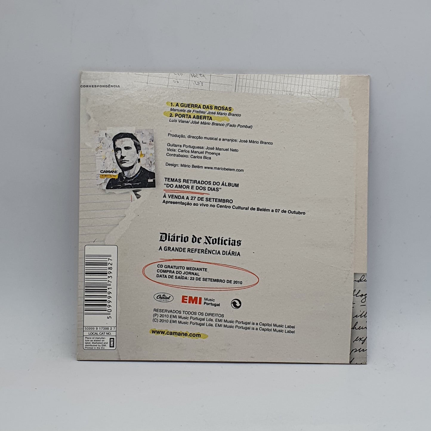 Camané ‎– Do Amor E Dos Dias - 2 Fados