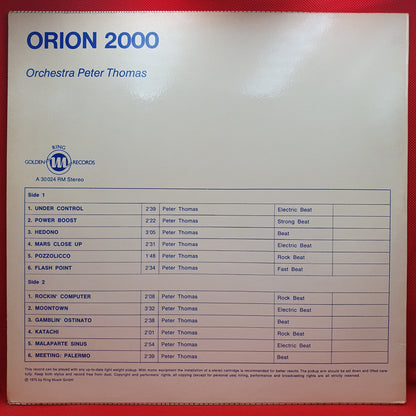 Orchestra Peter Thomas ‎– Orion 2000
