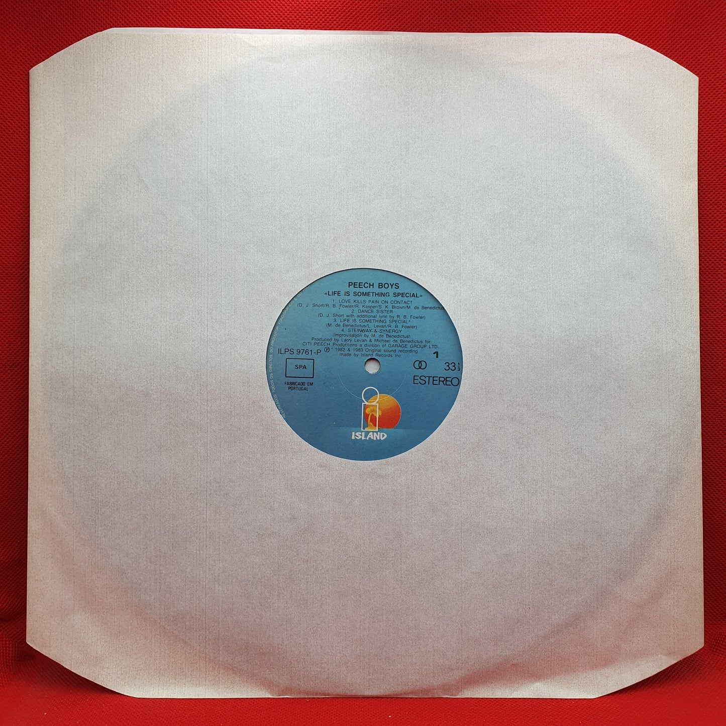 Peech Boys ‎– Life Is Something Special