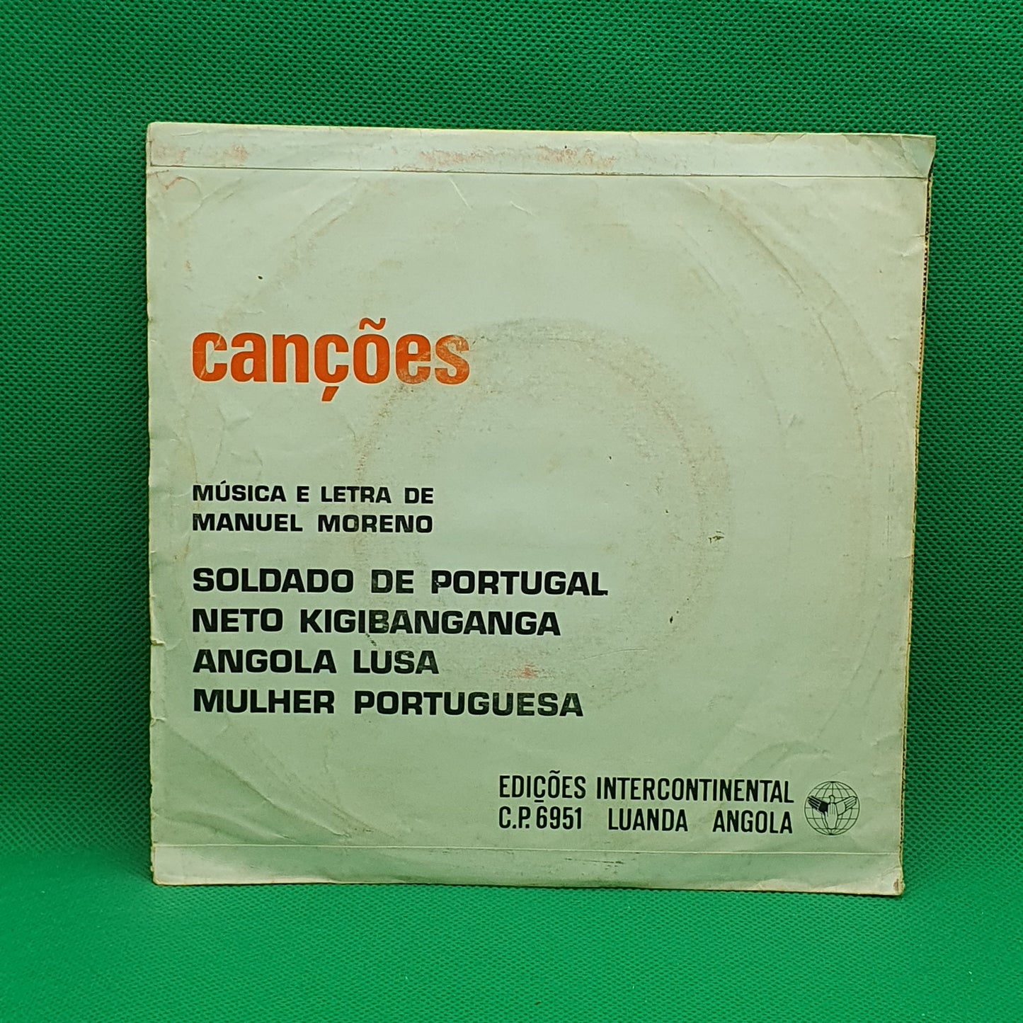 Manuel Moreno ‎– Canções