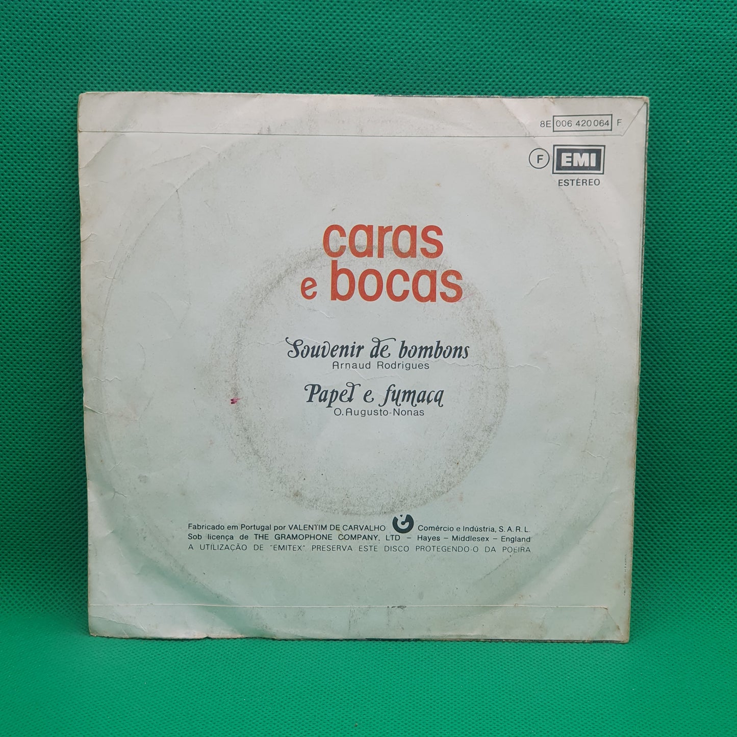 Caras E Bocas ‎– Souvenir De Bombons / Papel E Fumaça