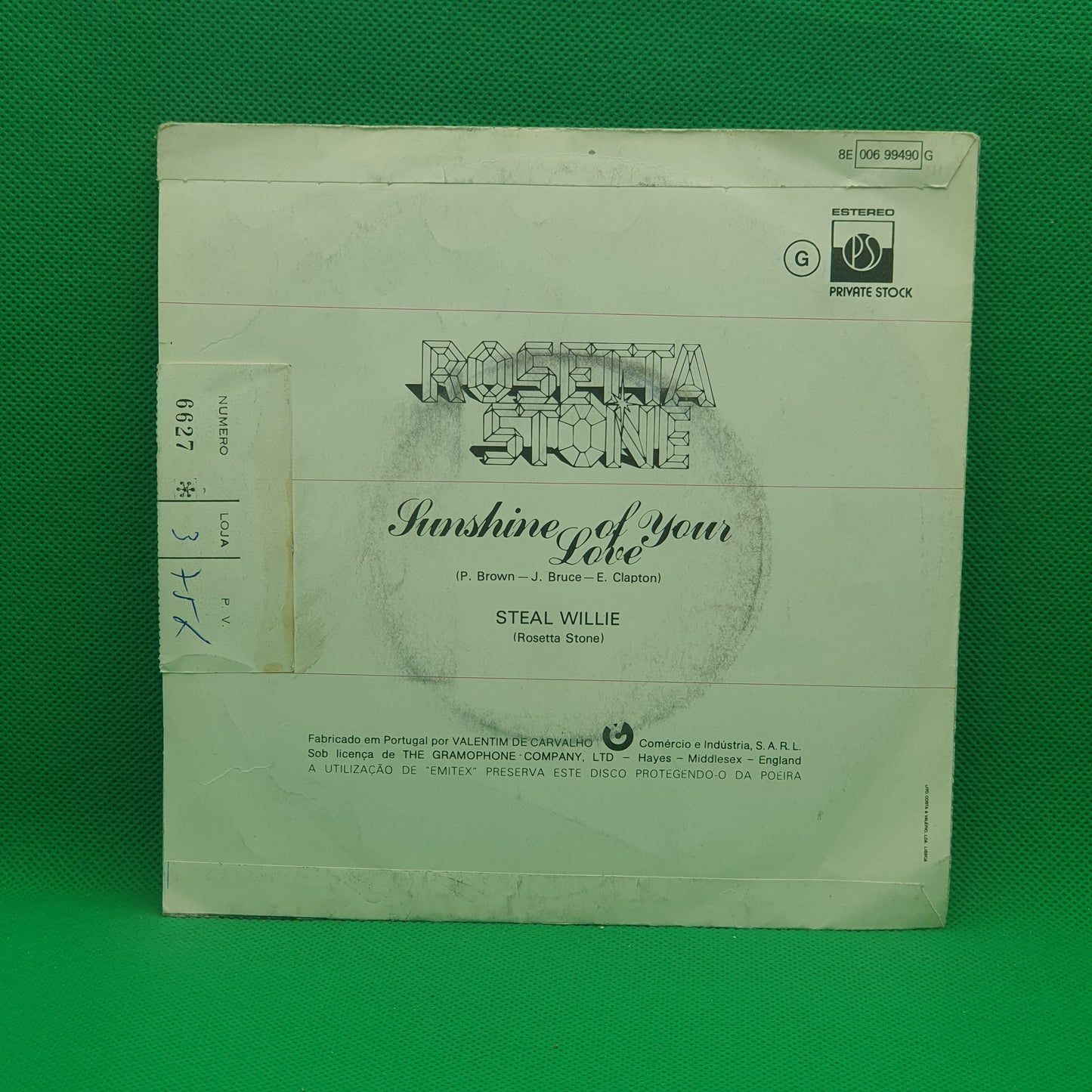 Rosetta Stone ‎– Sunshine Of Your Love