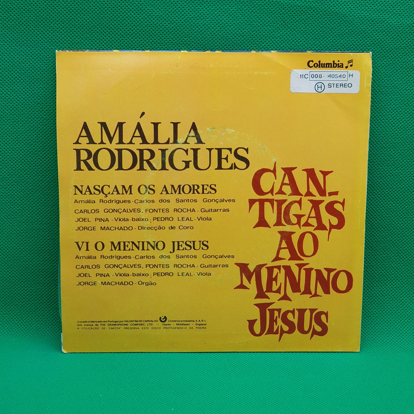 Amália Rodrigues ‎– Cantigas Ao Menino Jesus