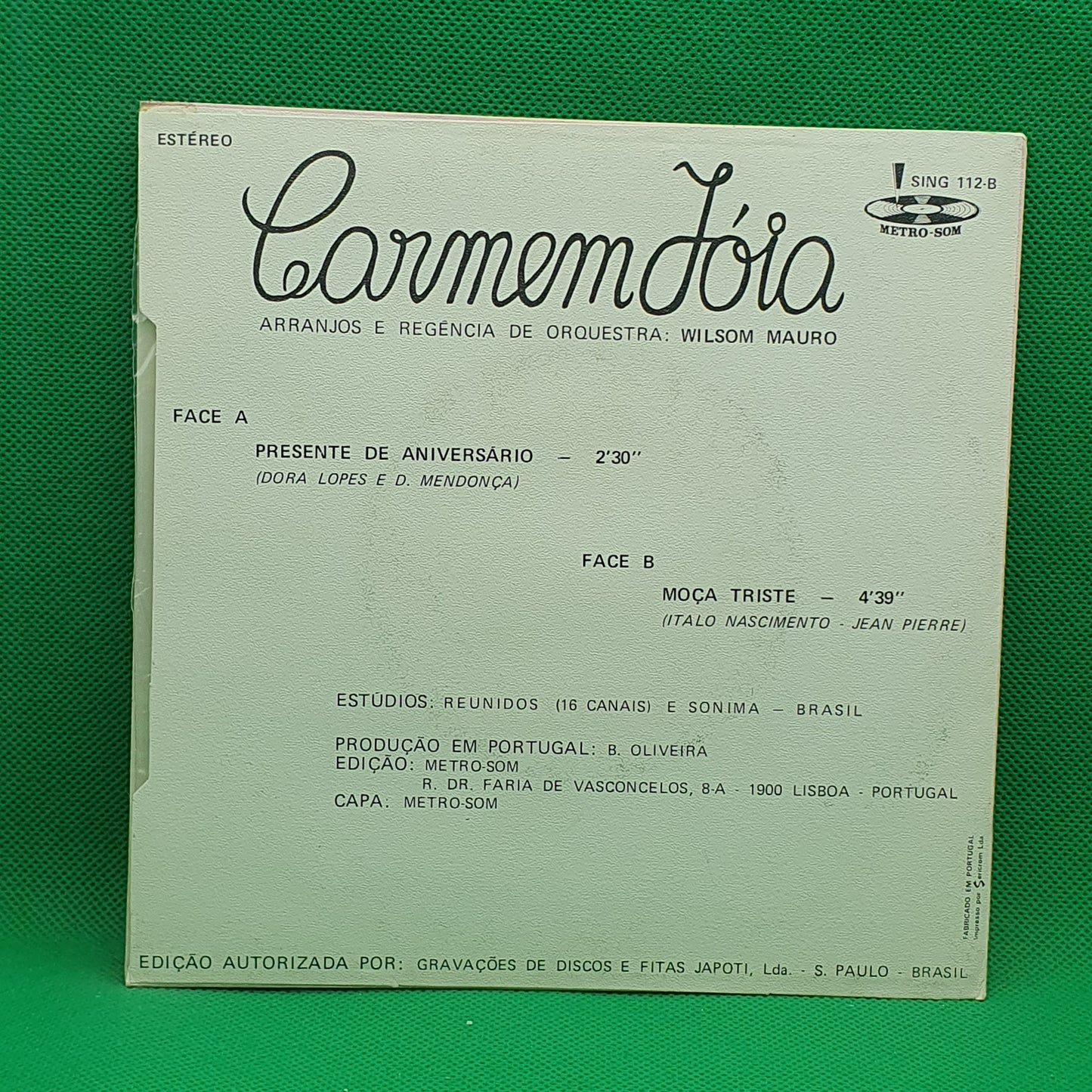 Carmen Jóia ‎– Presente De Aniversário