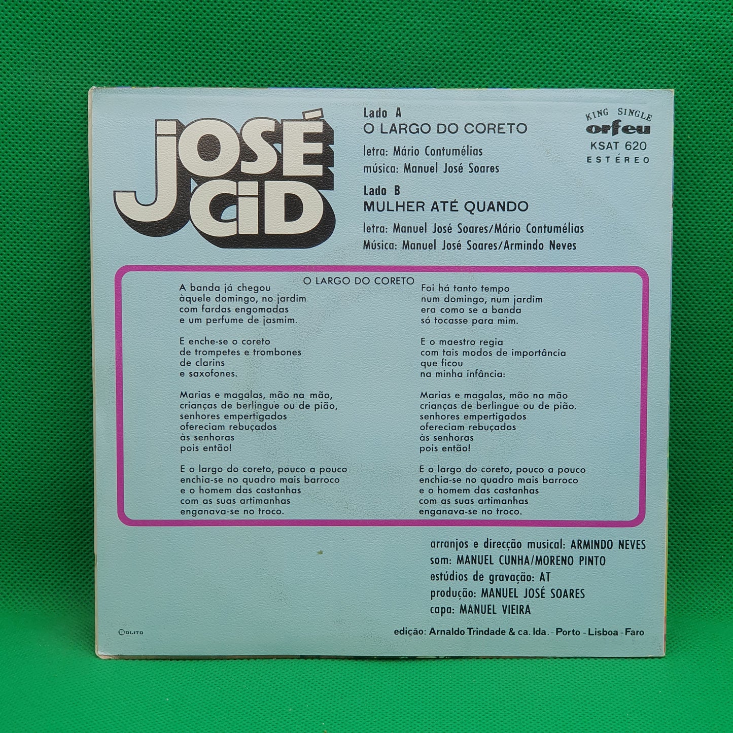 José Cid ‎– O Largo Do Coreto