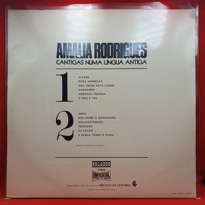 Amália Rodrigues ‎– Cantigas Numa Língua Antiga