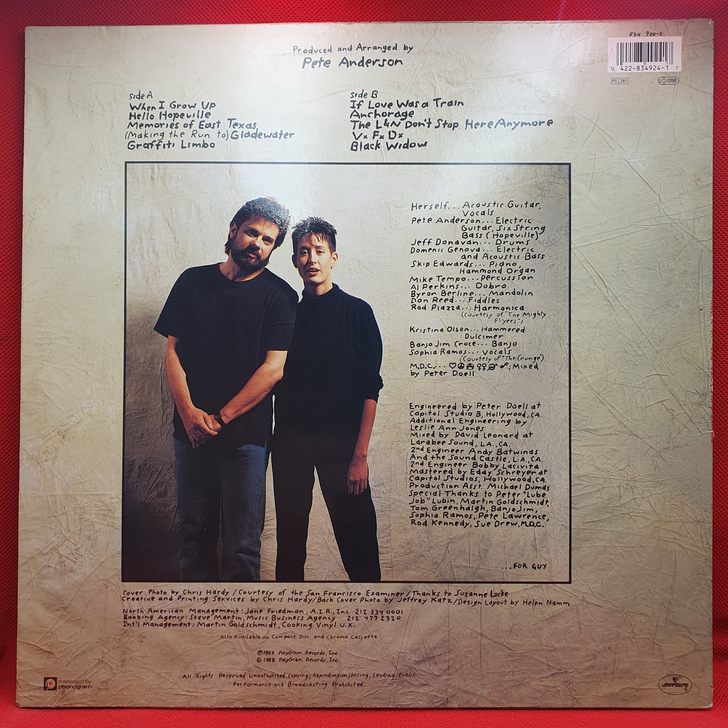 Michelle Shocked ‎– Short Sharp Shocked