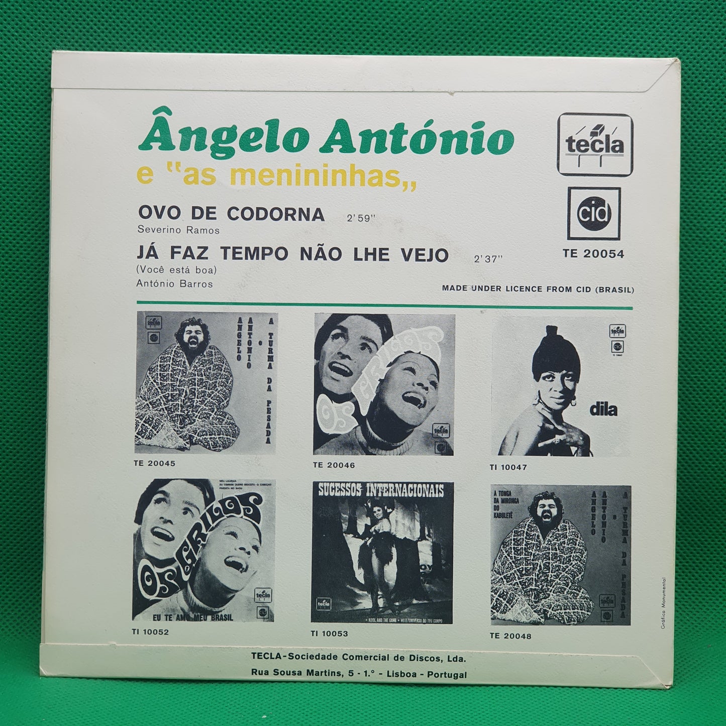 Ângelo Antônio E As Menininhas ‎– Ovo De Codorna
