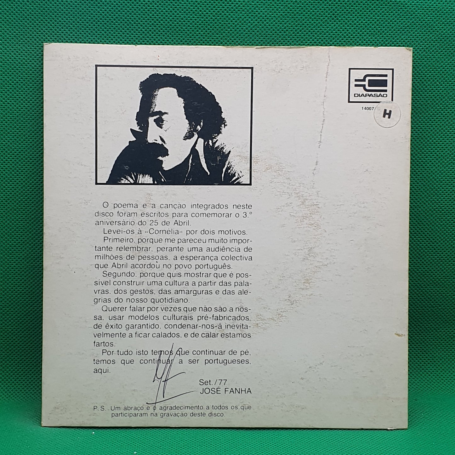 José Fanha ‎– Eu Sou Português Aqui