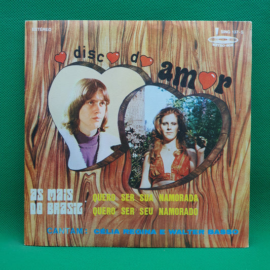 Célia Regina, Walter Basso ‎– O Disco Do Amor - As Mais Do Brasil