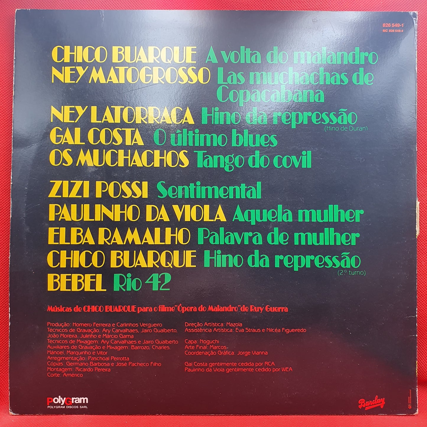 Various ‎– Chico Buarque Apresenta Malandro