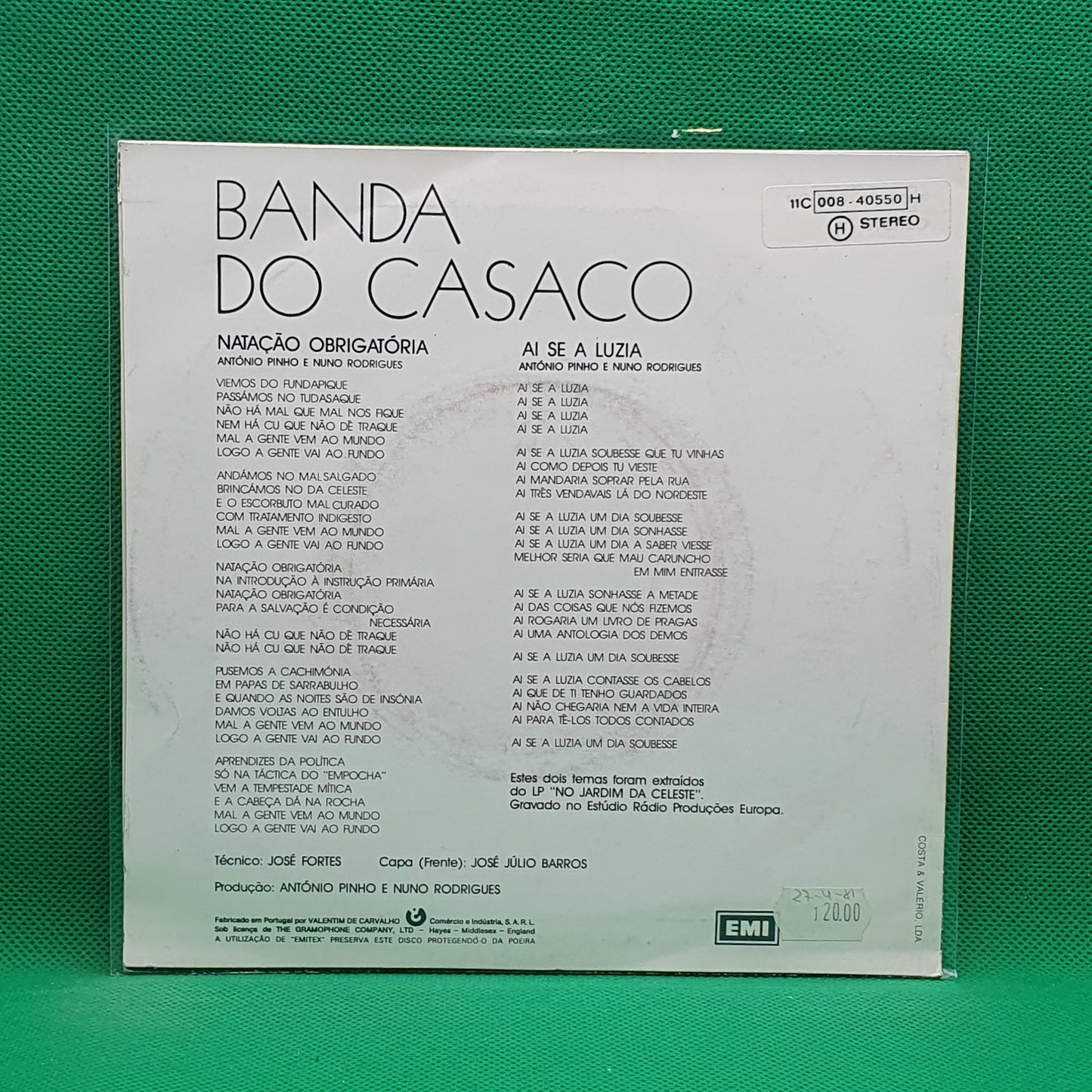 Banda Do Casaco ‎– Natação Obrigatória
