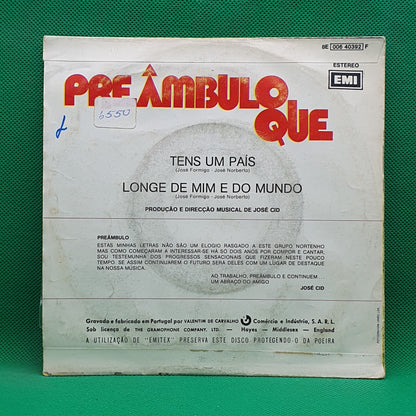 Preâmbulo Que ‎– Tens Um País