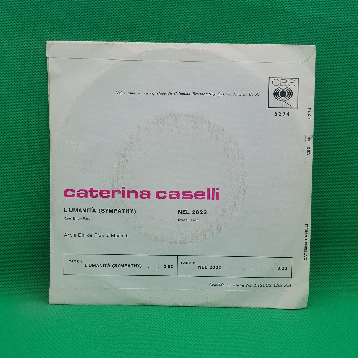 Caterina Caselli ‎– L'umanità = Sympathy