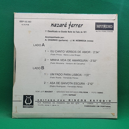 Nazaré Ferrer ‎– Eu Canto Versos De Amor