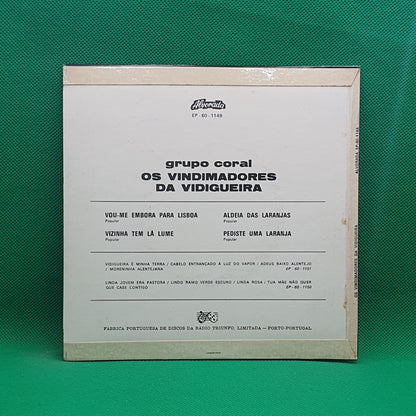 Grupo Coral Os Vindimadores Da Vidigueira ‎– Vou-me Embora Para Lisboa