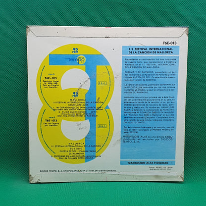 Hannelore Auer, Eugenio, De Raymond ‎– III Festival Internacional De La Canción De Mallorca