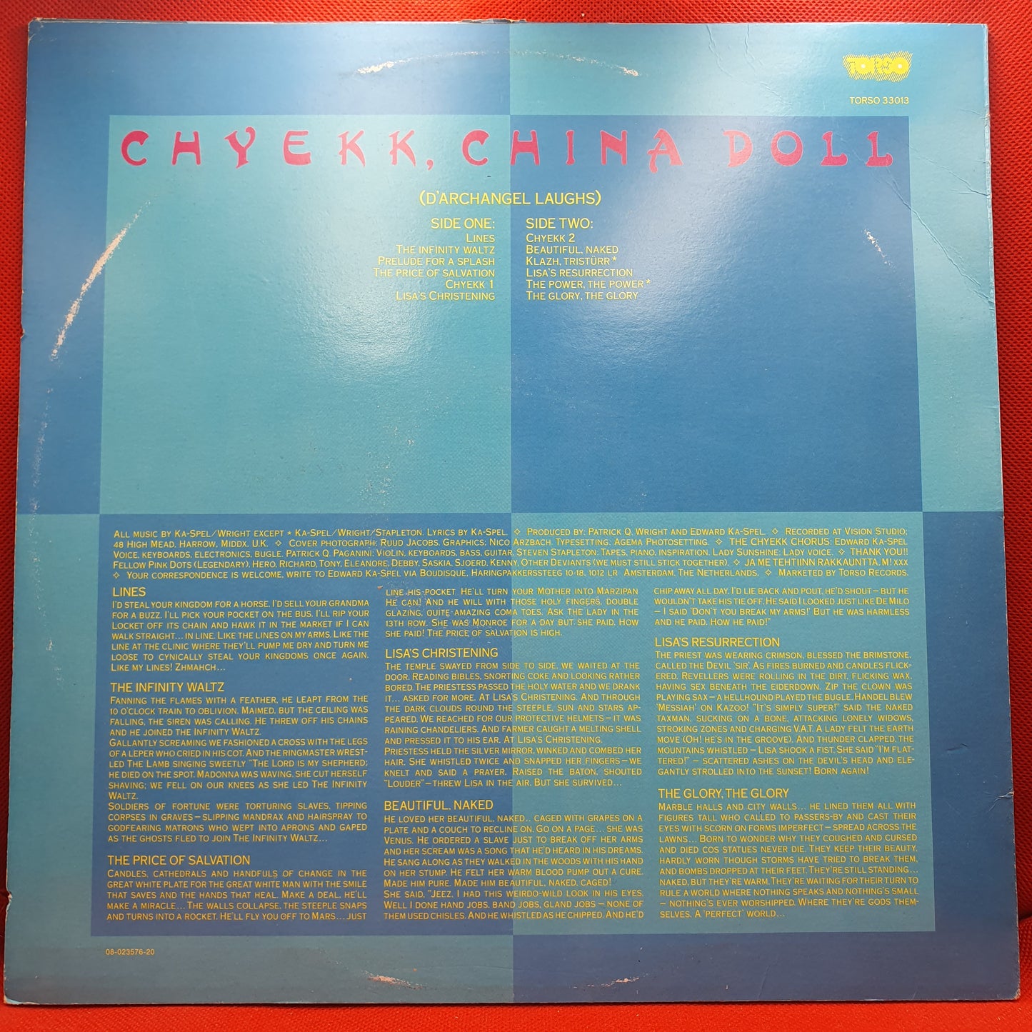 Edward Ka-Spel ‎– Chyekk, China Doll