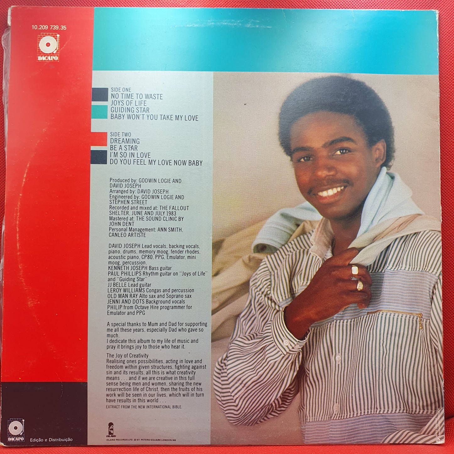 David Joseph ‎– The Joys Of Life