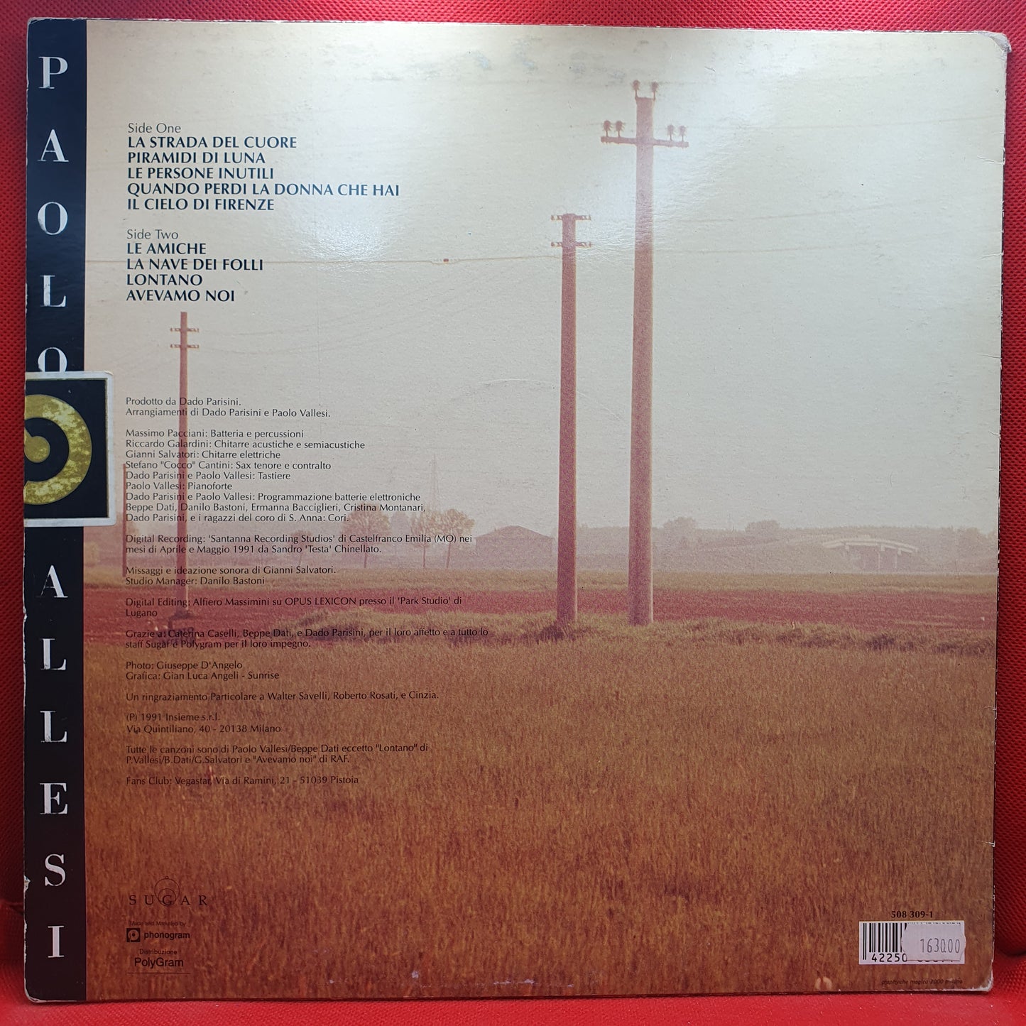 Paolo Vallesi ‎– Paolo Vallesi