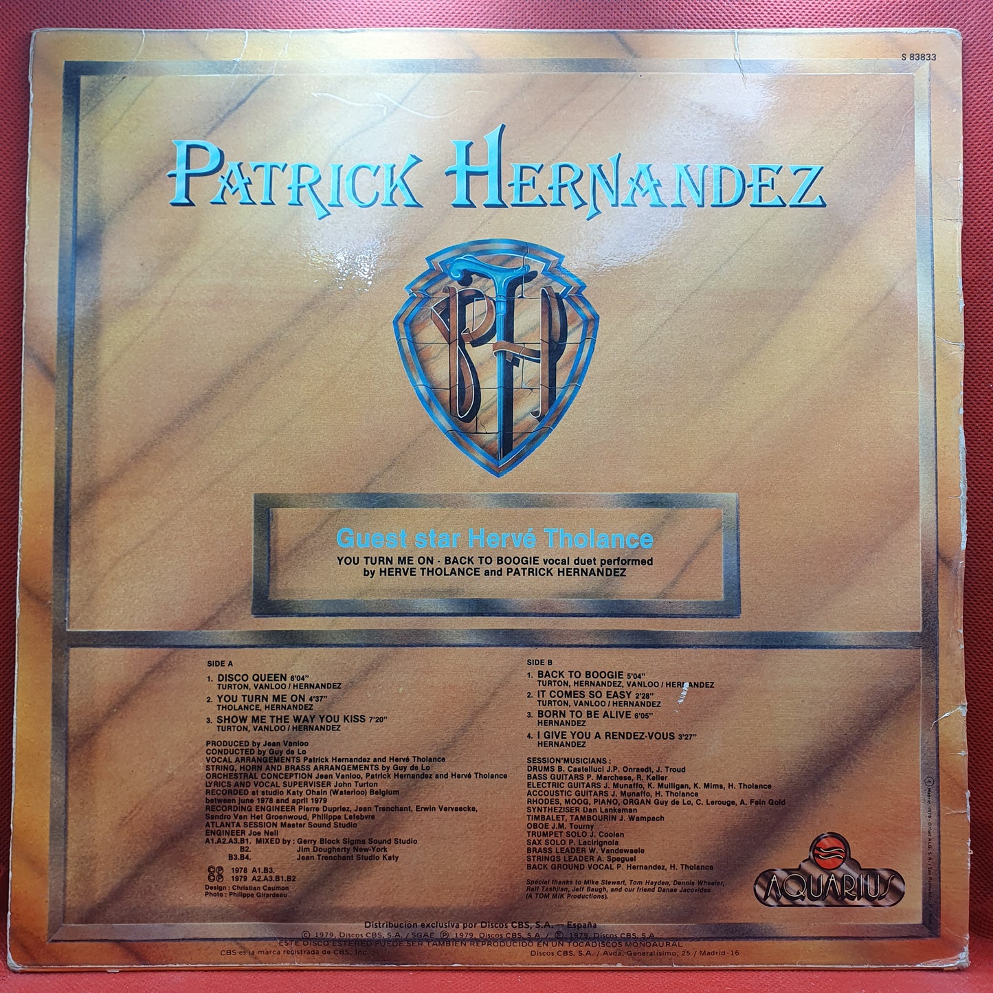 Patrick Hernandez ‎– Born To Be Alive = Nacido Para Vivir