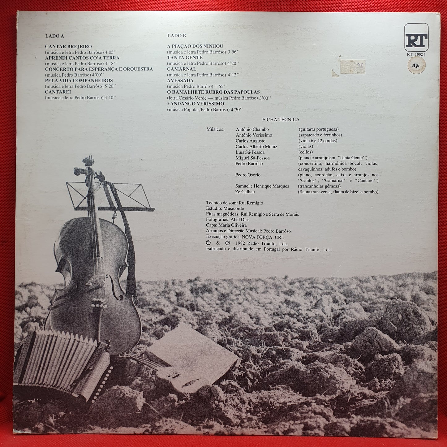 Pedro Barroso ‎– Cantos À Terra-Madre