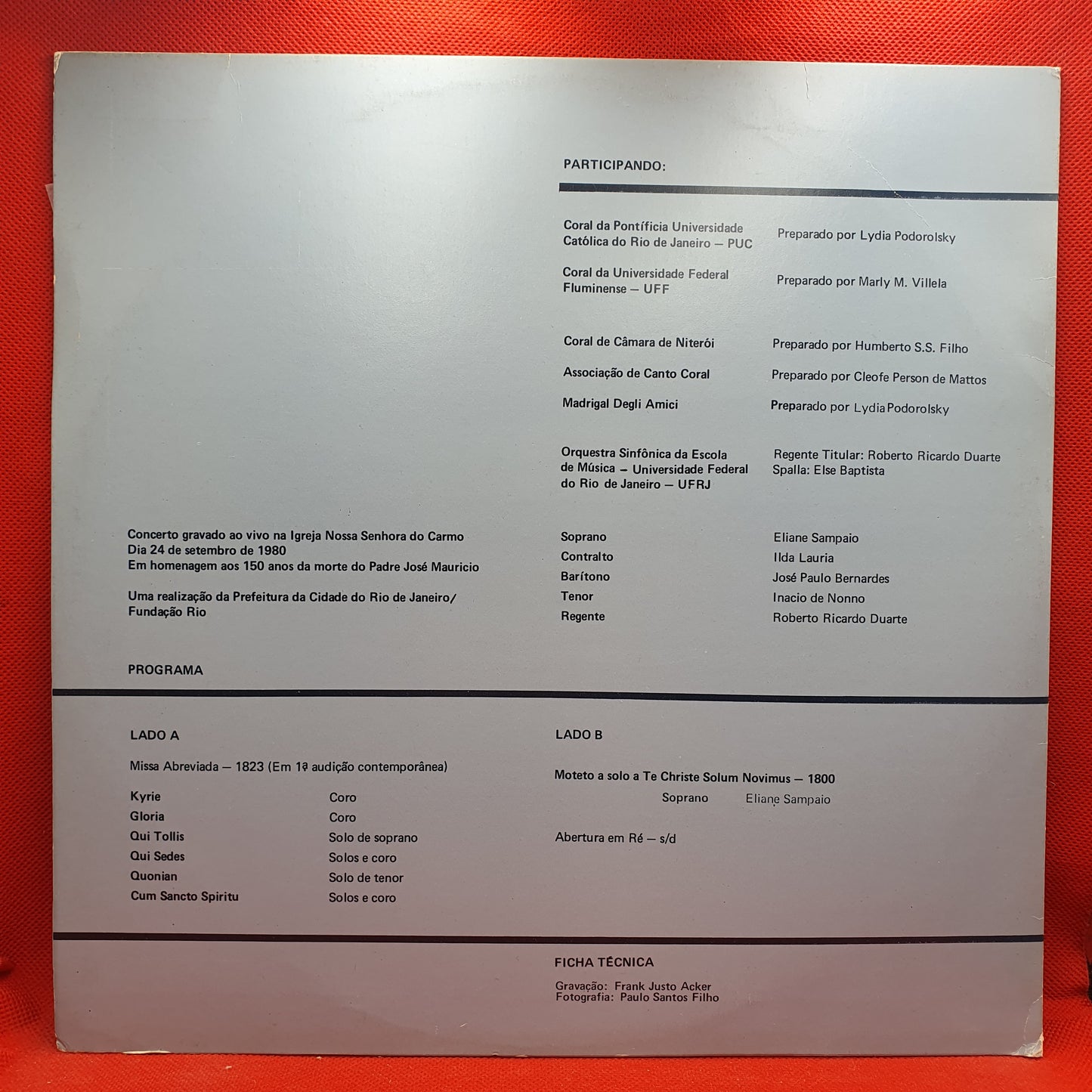 Concerto em Homenagem ao Padre José Mauricio Nunes Garcia