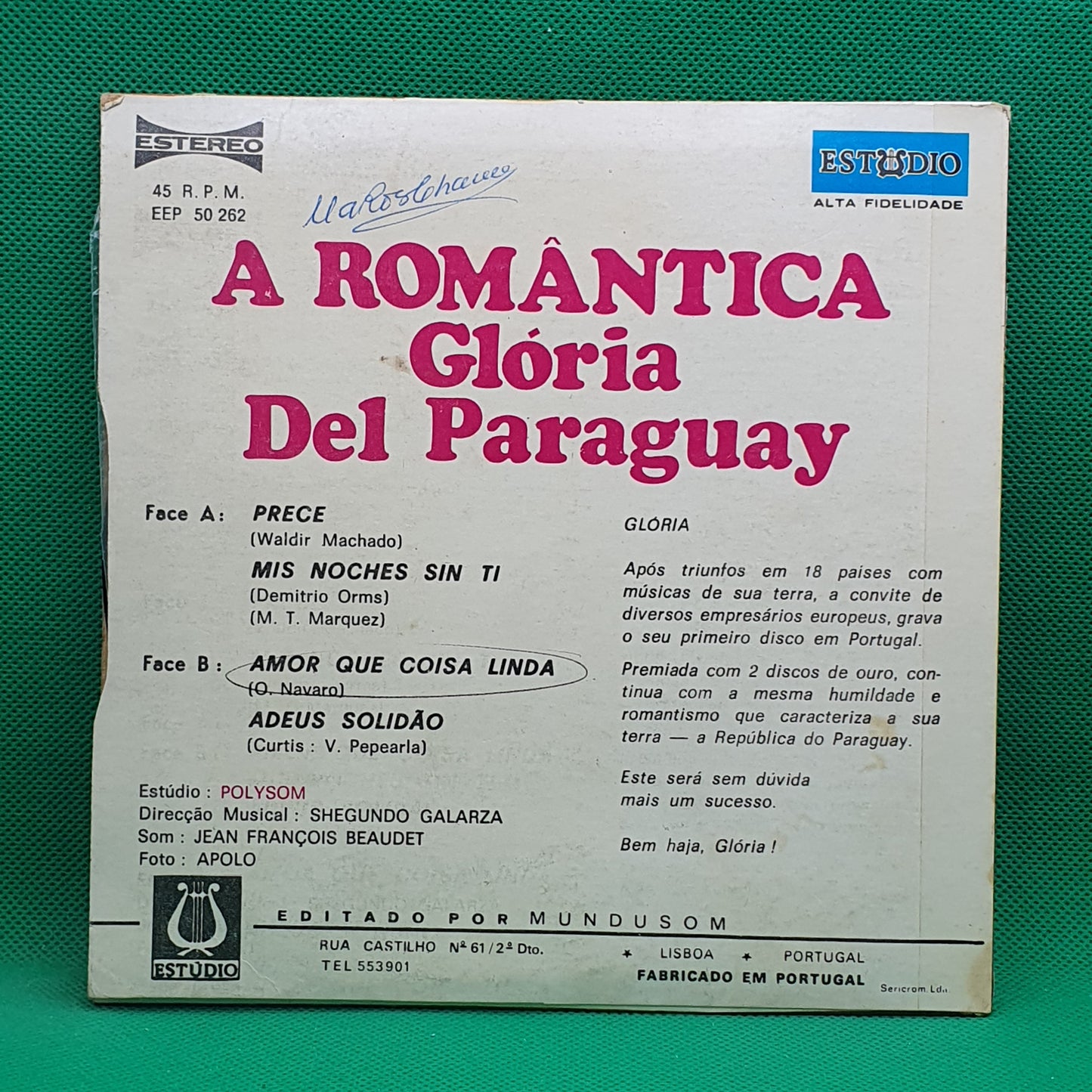 Gloria Del Paraguay ‎– Mis Noches Sin Ti