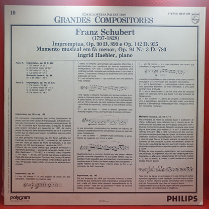 Schubert - Ingrid Haebler ‎- Impromptus, Op. 90 D.899 E Op. 142 D.935 / Momento Musical Em Fá Menor, Op. 94 N°3 D.780