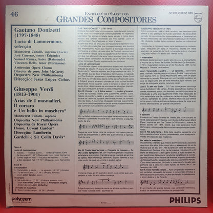 Donizetti / Verdi ‎– Lucia di Lammermoor / Árias De I Masladieri, Il Corsaro E Un Ballo In Maschera